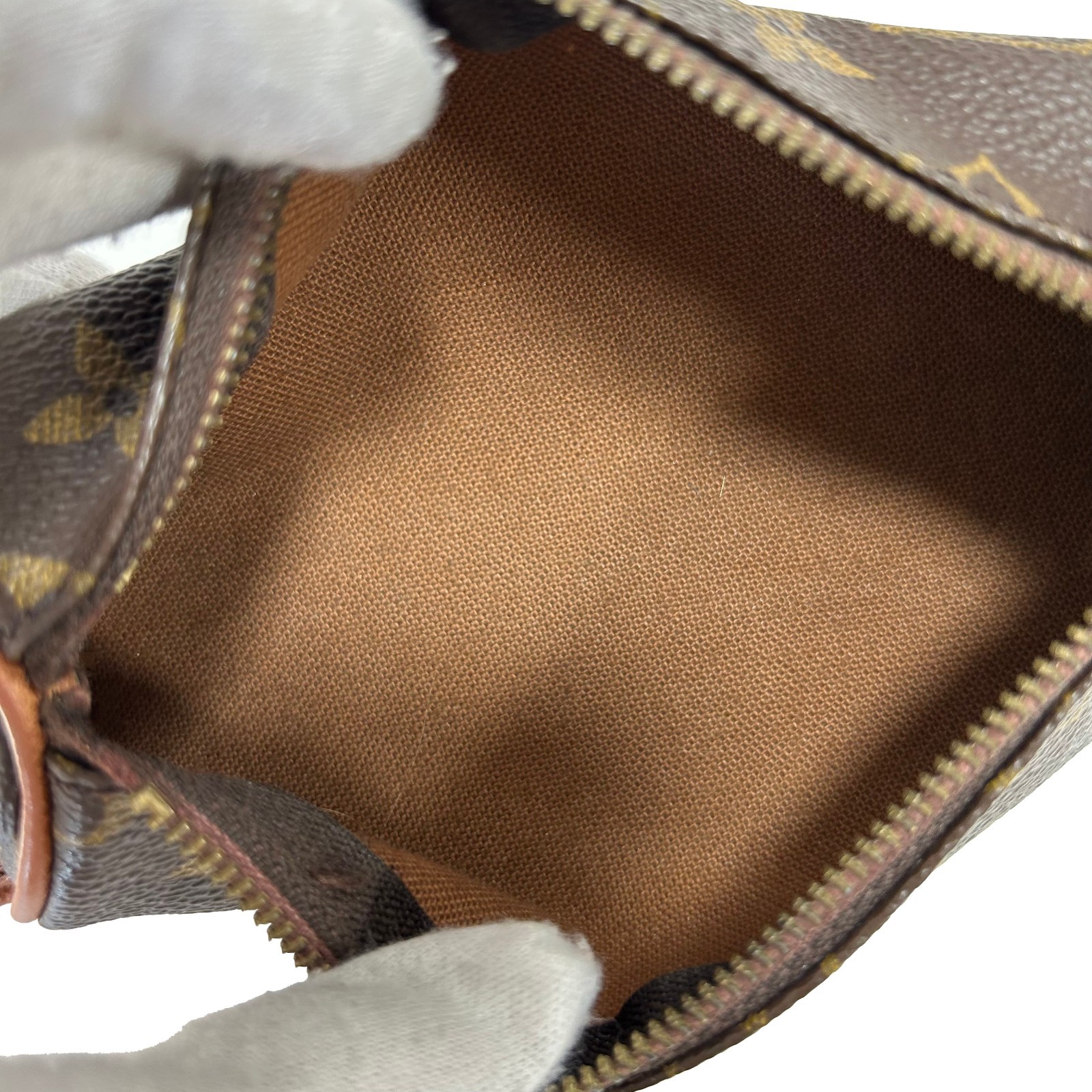 LOUIS VUITTON Monogram Canvas Golf Ball Pouch M58249 Authentic