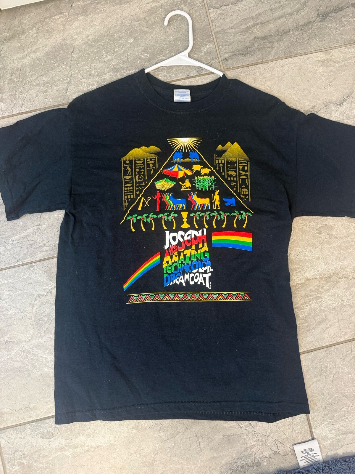 Joseph And The Amazing Technicolor Dreamcoat Graphic Tee M Gildan Ultra Cotton