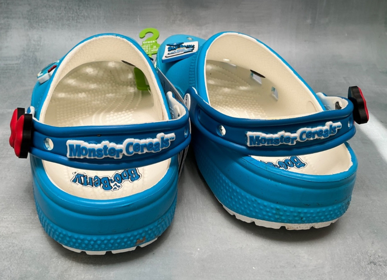 Crocs Boo Berry Cereal Classic Clogs W/8 M/6 NWT