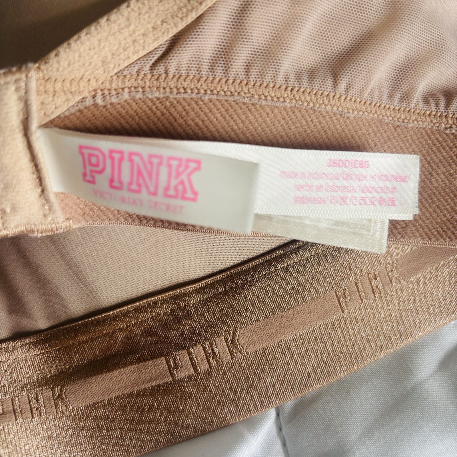 Victoria Secret Wear Everywhere Push Up Bra Tan Size 36DD