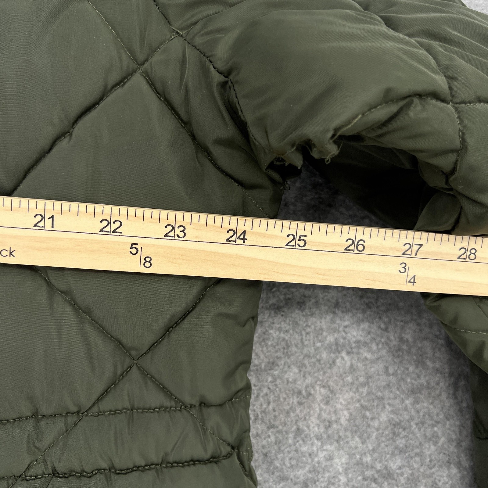Levi’s Coat Mens XL Green Quilted Hooded Lined Insulated Pockets Outdoors