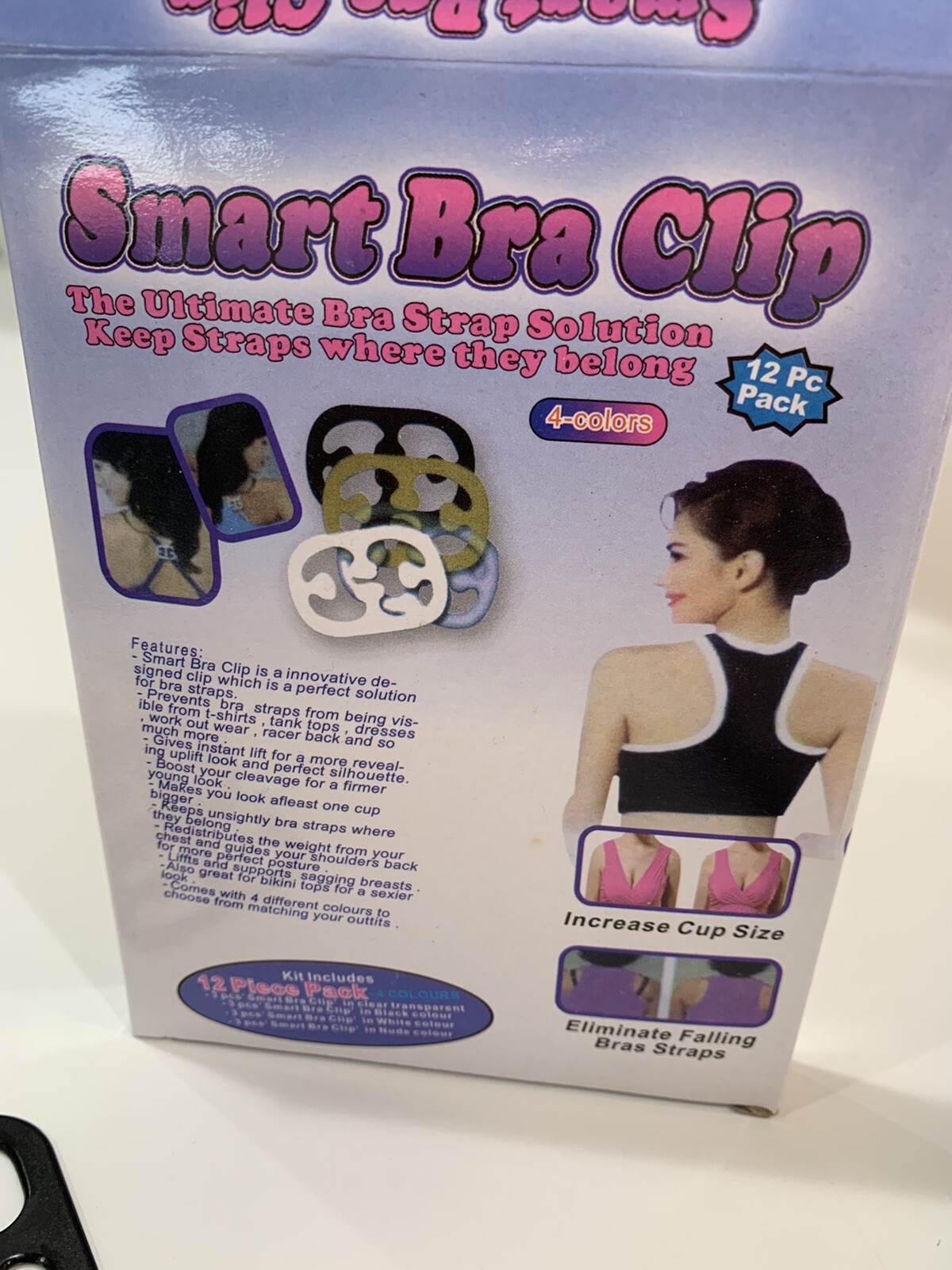 Smart Bra 12 Clips NEW Ultimate Bra Strap Holder For Sports, Tank, Halter Tops