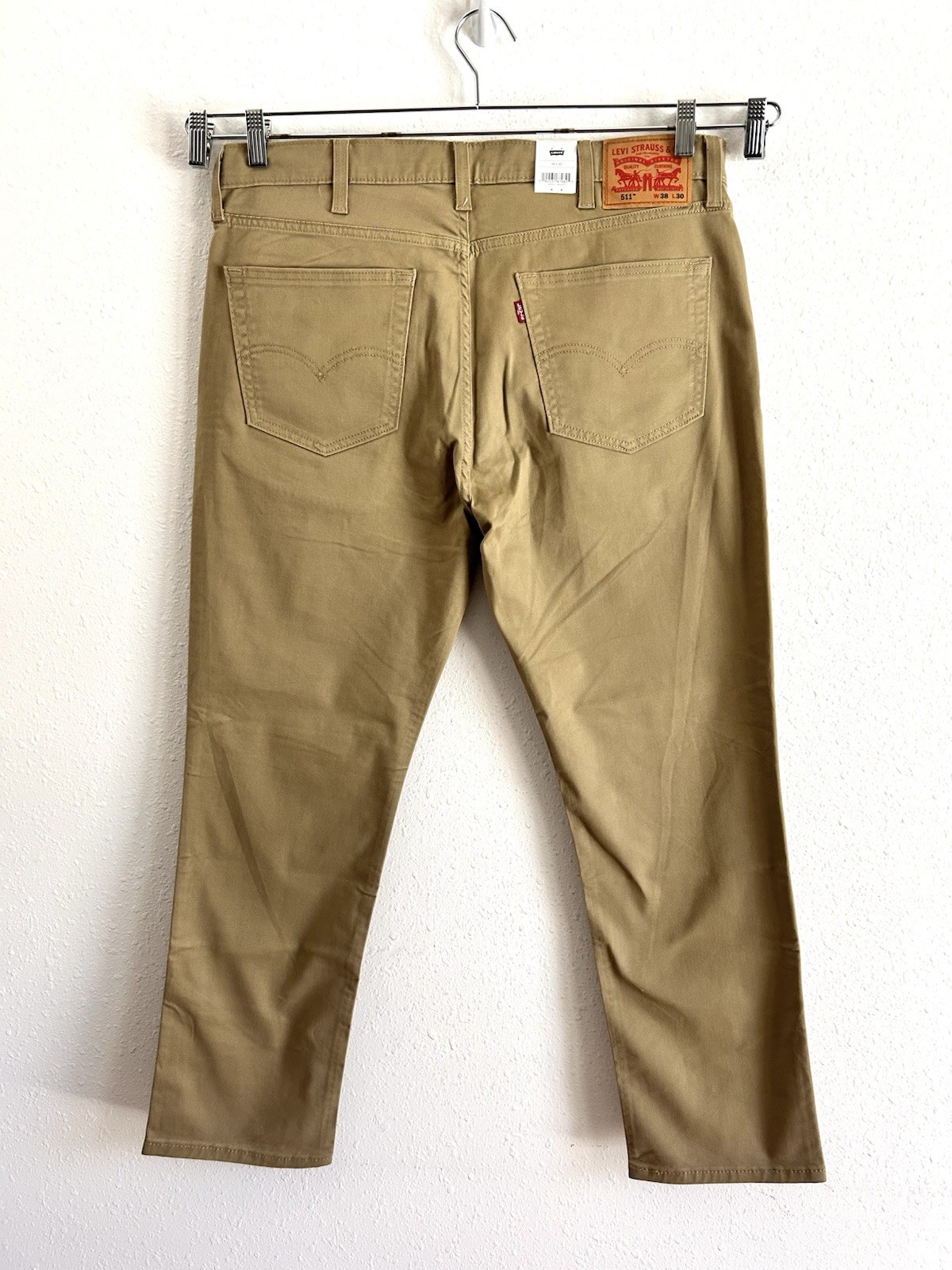 Levi’s 511 Slim Jeans Men’s Size 38×30 Beige Stretch Brushed Cotton All Seasons