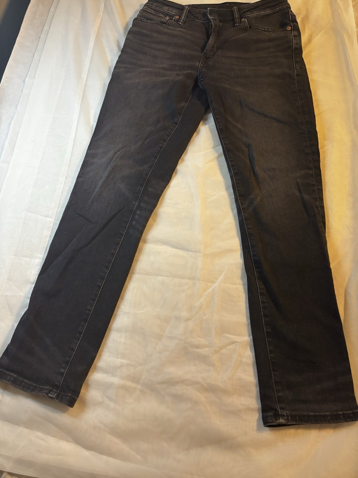 American Eagle AirFlex+ Men’s Black Slim Skinny Mid Rise Stretch Denim Jeans