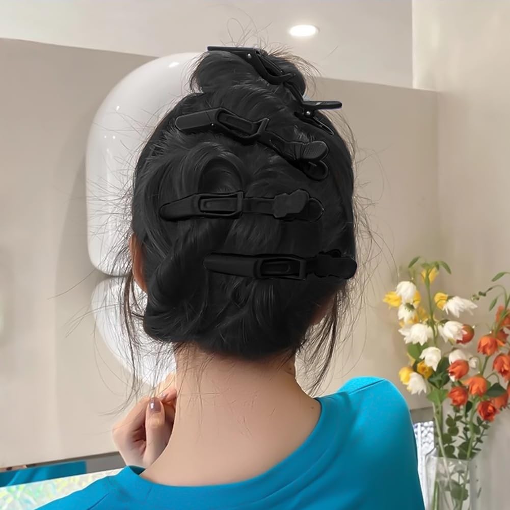 5 PCS Plastic Alligator Hair Clips Non-Slip Hairpins Salon Styling Tool – NEW