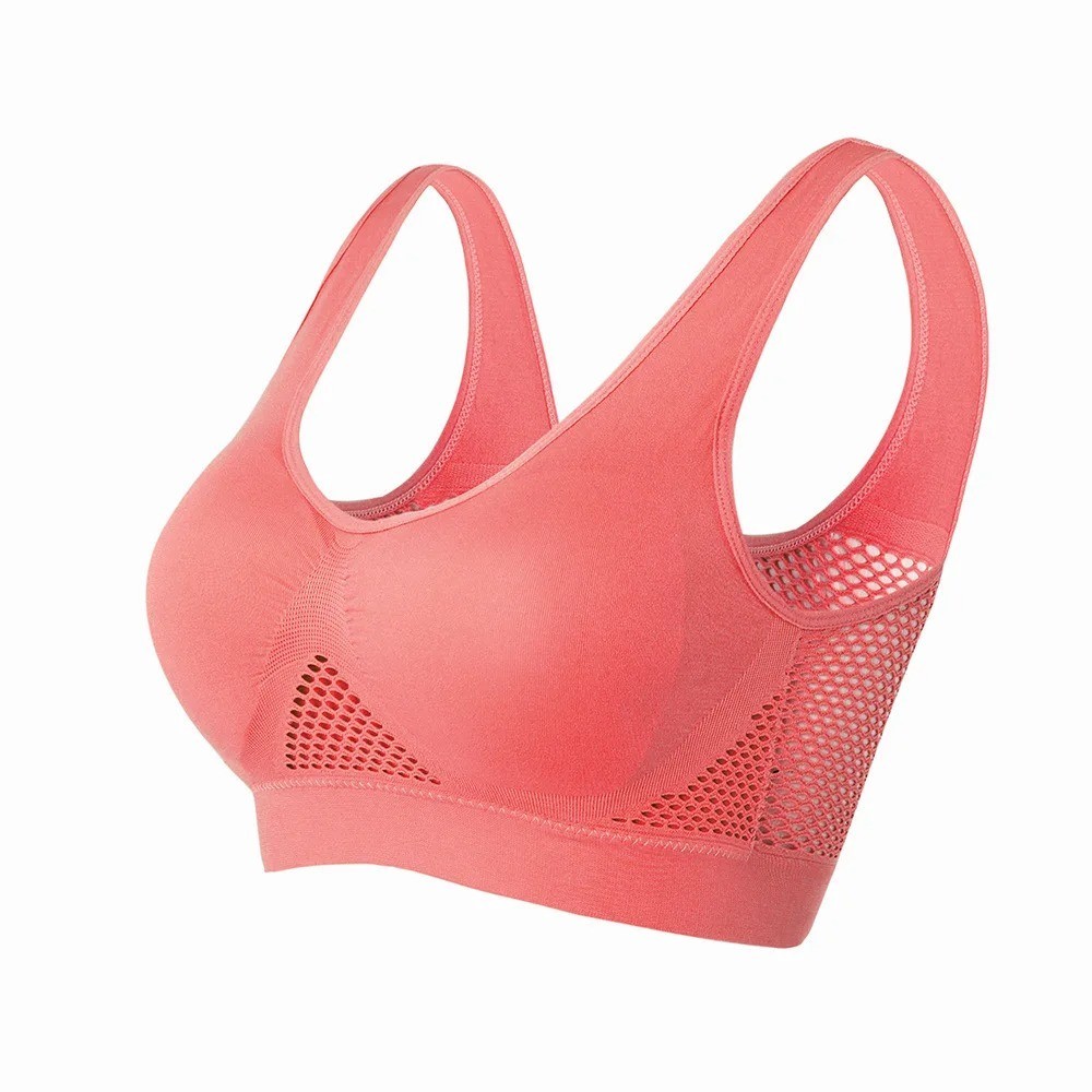 Sports Bra Seamless Yoga Everyday Wireless Push Up Comfort Top Stretch Fitness