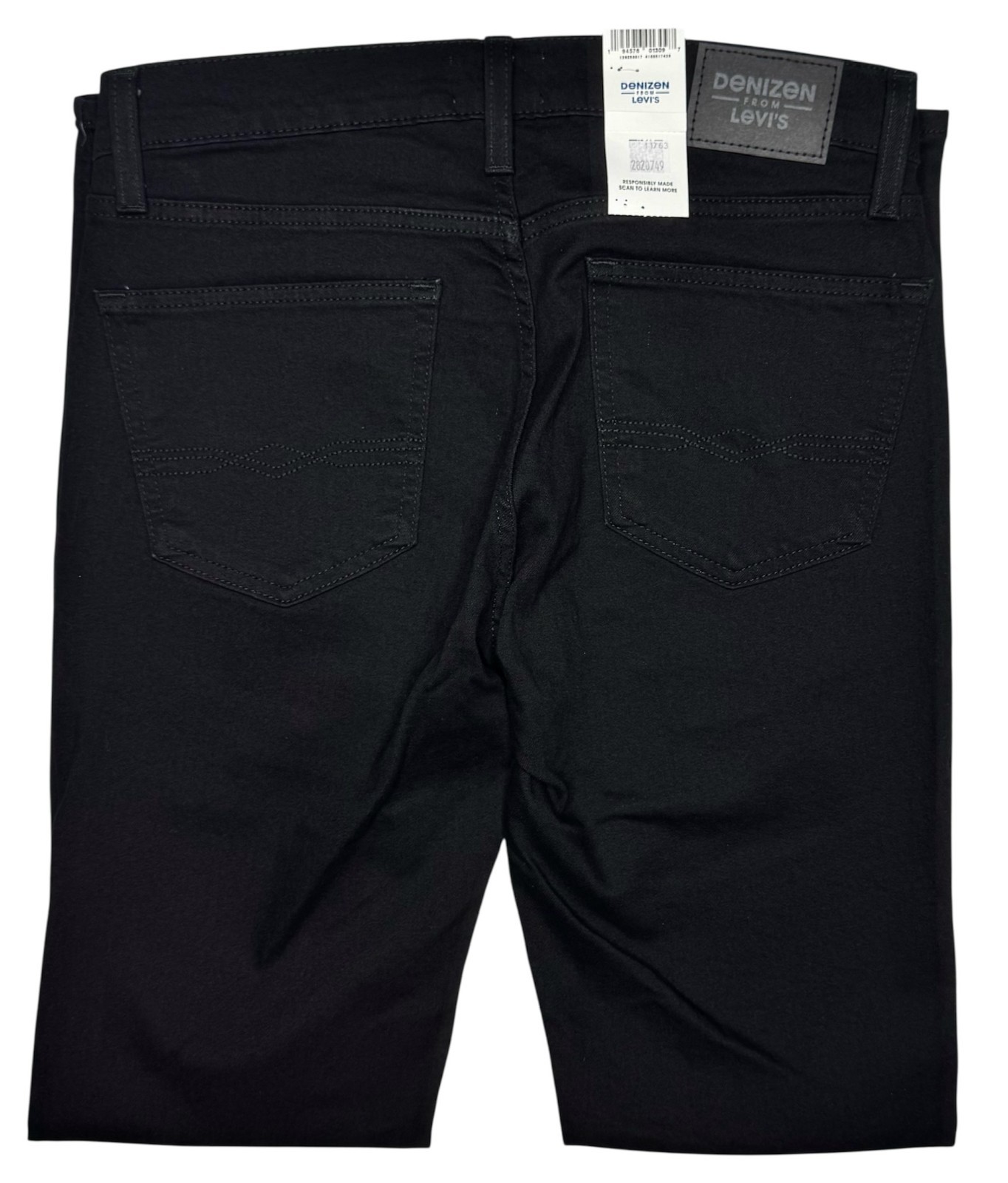 Denizen From Levi’s #11763 NEW Men’s Black Flex Stretch 288 Skinny Jeans