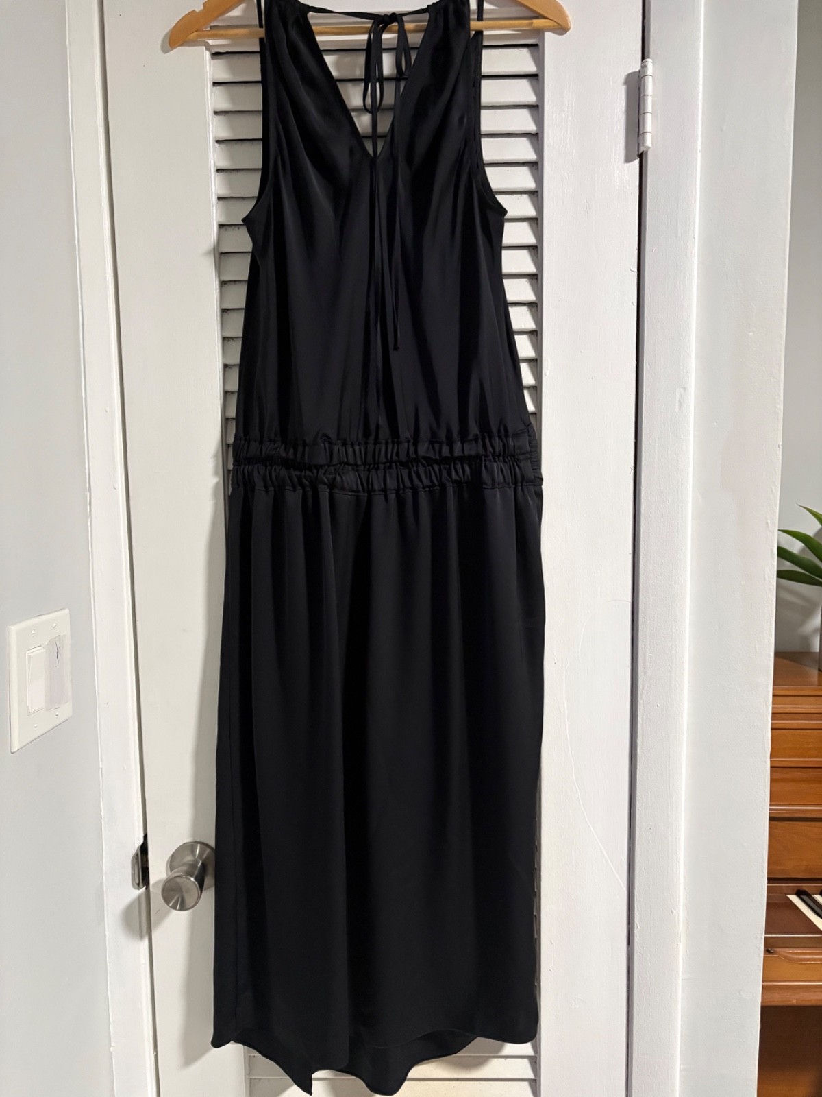 Ramy Brook Mônica Cowl Midi Black Dress