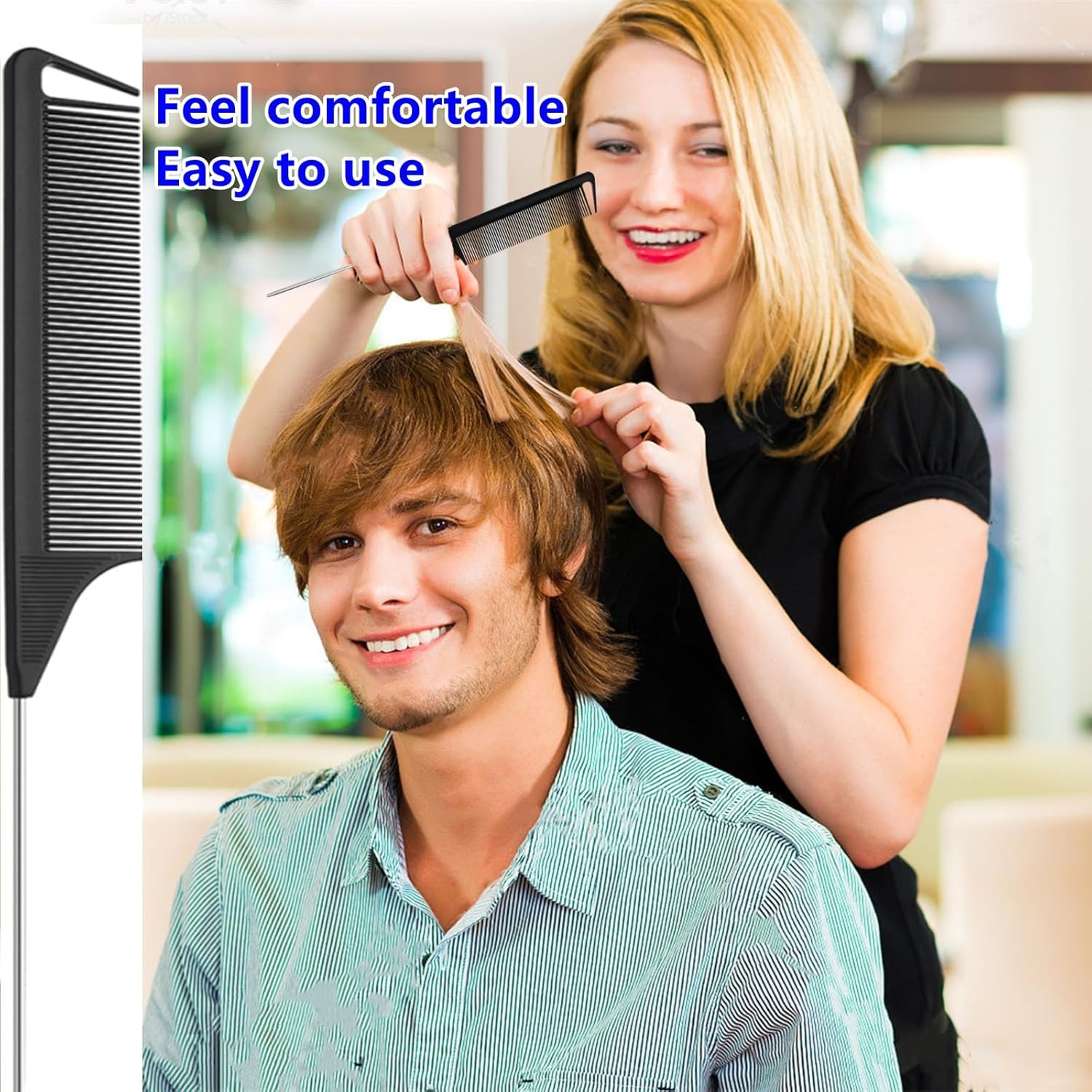 9pcs Topsy Hair Tail Tool and rat tail comb set,6pcs French Braiding Tool ring,3