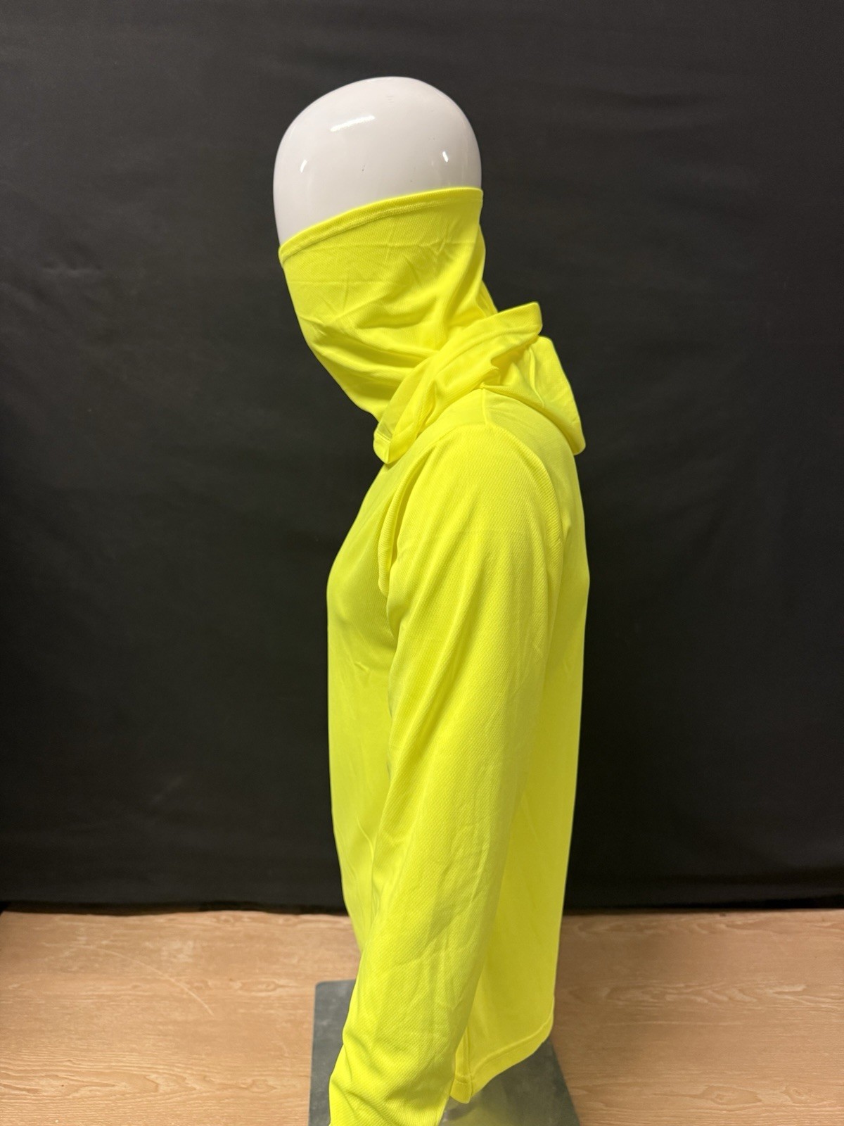 Hoodie Face Mask Long Sleeve T- Shirt 100% Polyester Material for UV Protection