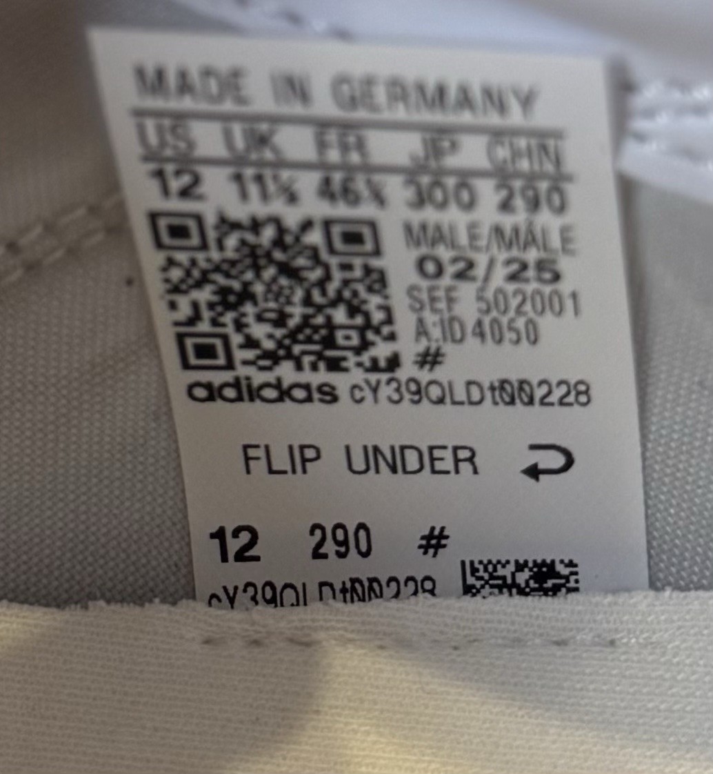 BRAND NEW Adidas Copa Mundial Men’s Germany Soccer Cleats White/Black ID4050