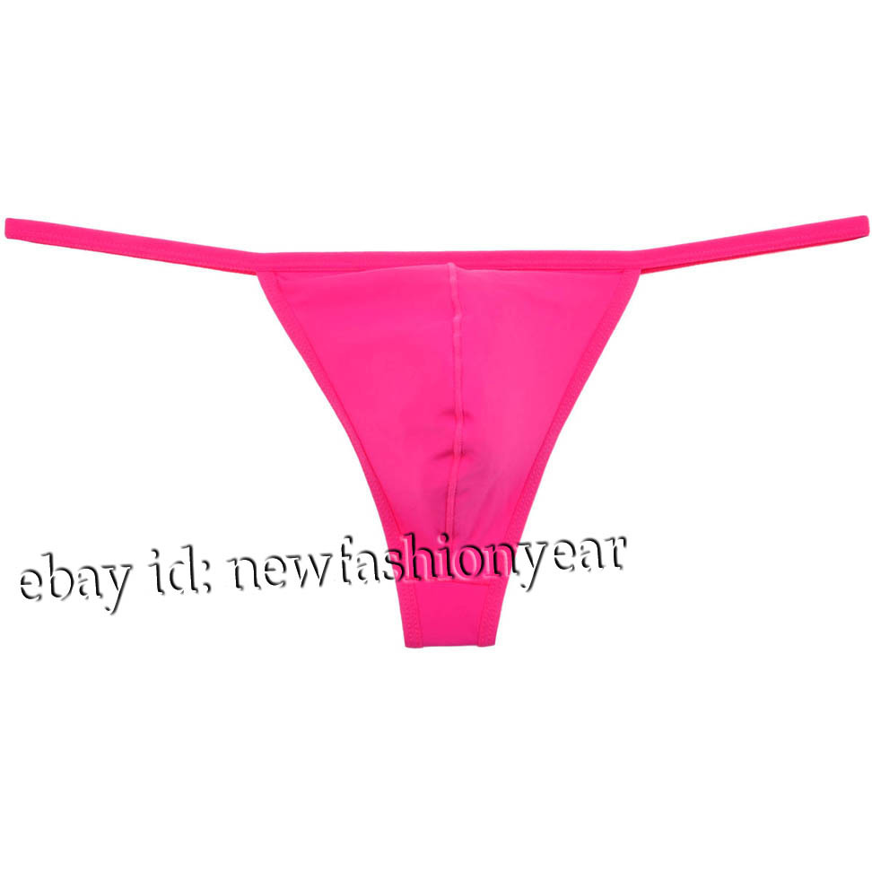 Men Bikini Thong Soft Stretchy Nylon T-back Mens G-string Underwear Jockstrap