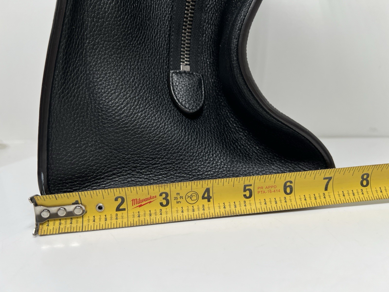 Authentic Celine Nano Luggage Tote in Black Leather with Gold Hardware