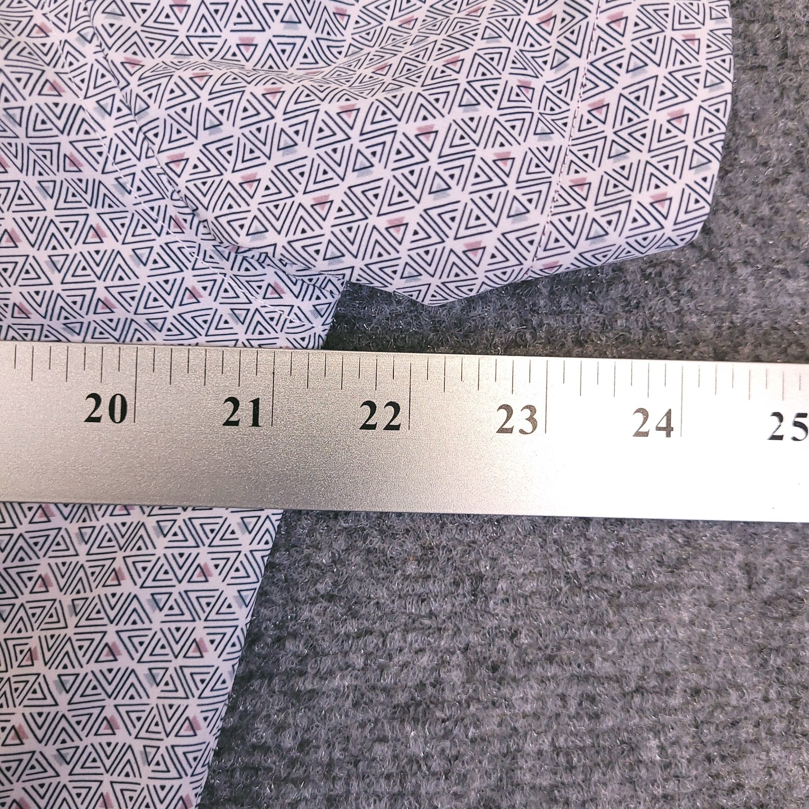 7d 7 Diamonds Shirt Men Small Button Up Geometric 4 Way Stretch Trim Contrast