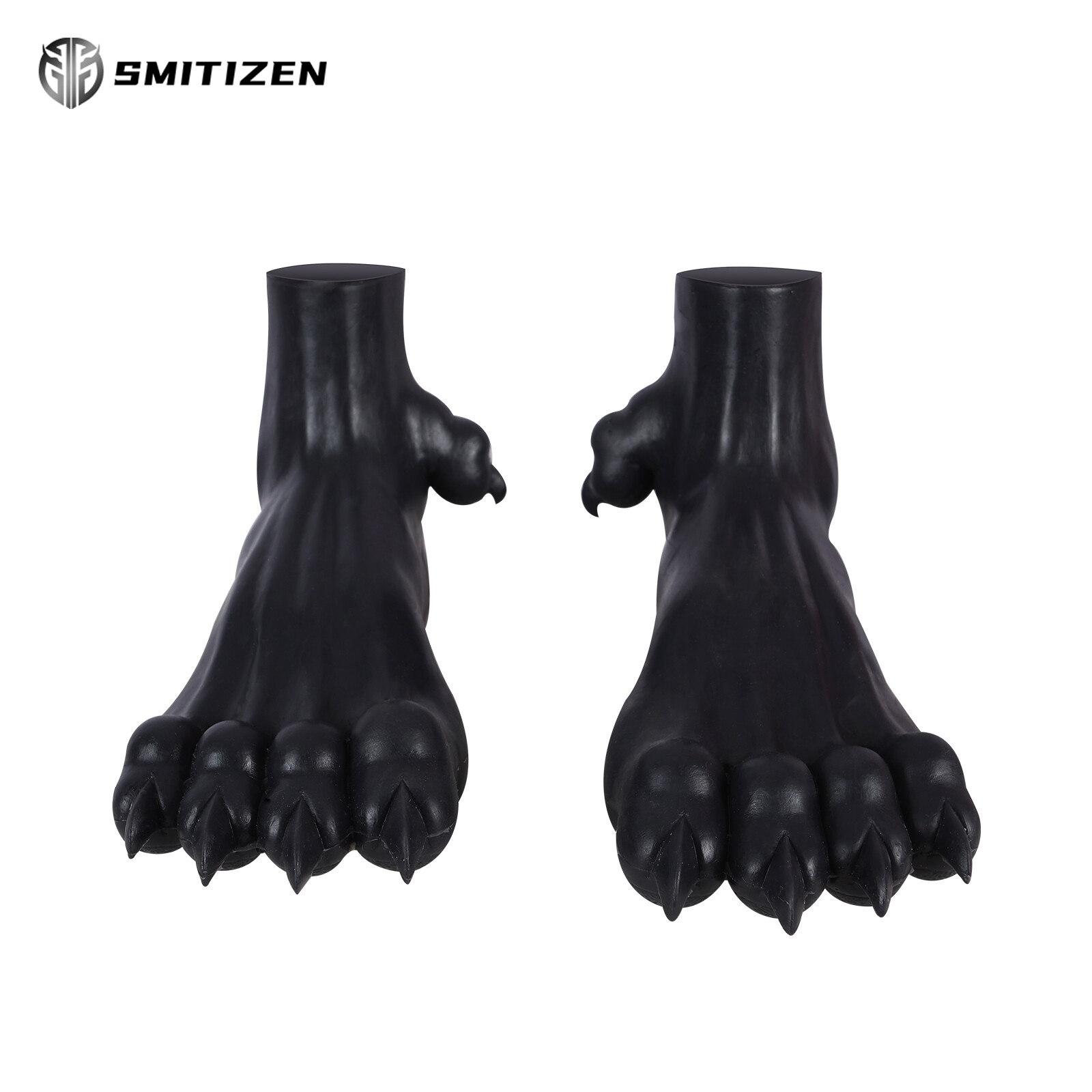 Smitizen Silicone Black Beast Paw Monster Feet Realistic Dragon Paw for Cosplay