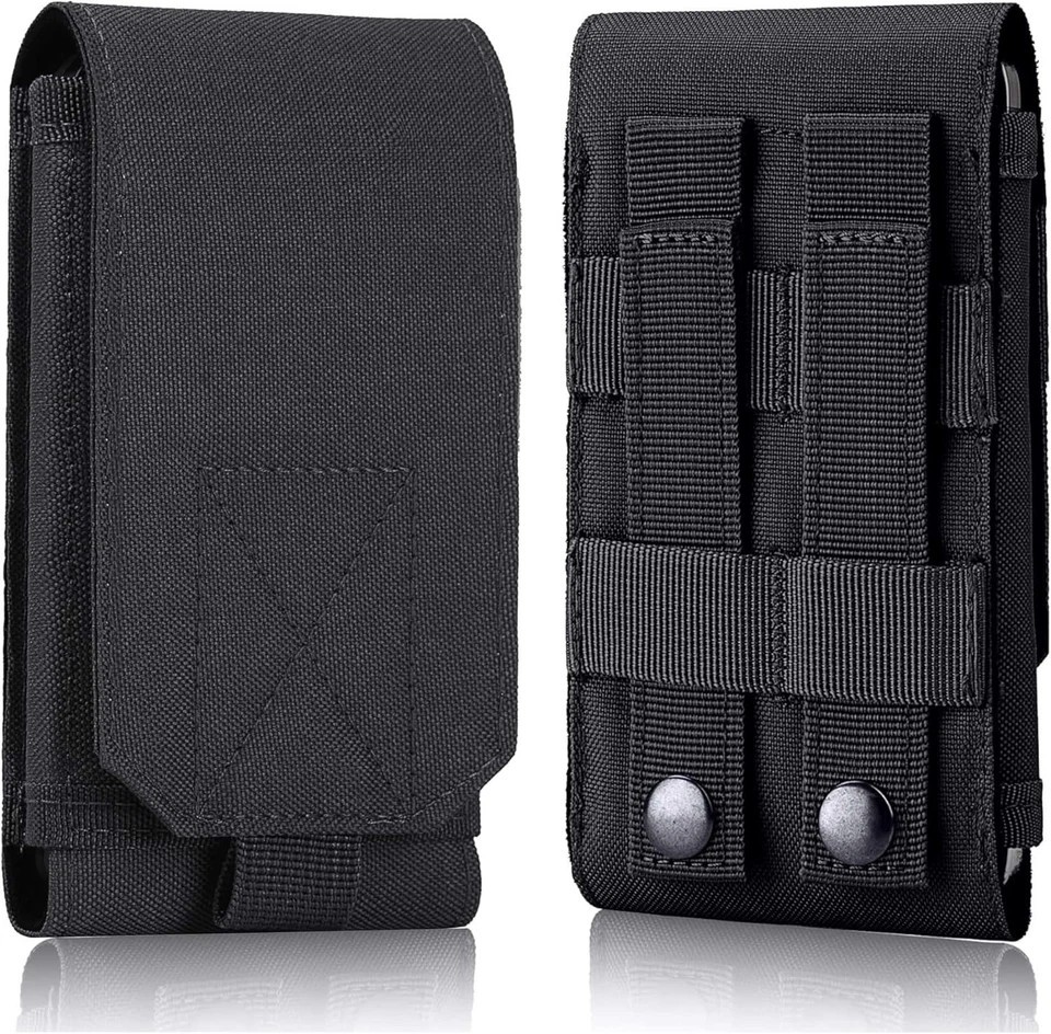 Tactical Molle Cell Phone Bag Case with Belt Clip Loop Holster Pouch Carry Cover