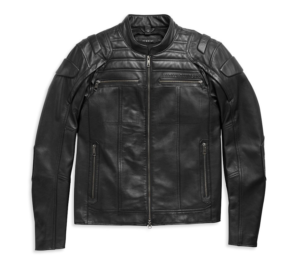 New Harley Davidson Men’s Auroral II 3-in-1 Reflective Leather Motorcycle Jacket