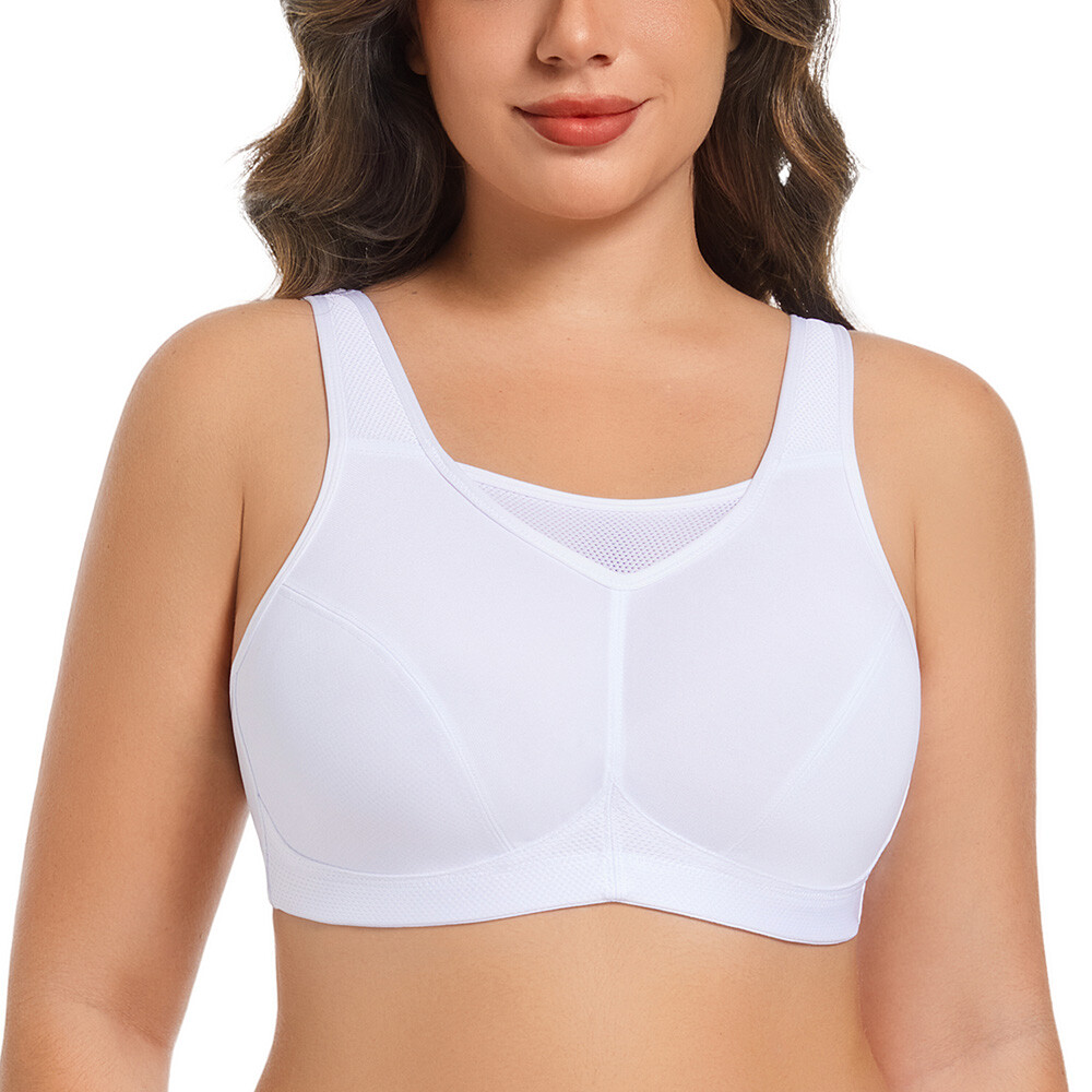 Women’S Sports Bra, Compression, Moisture Wicking, High-Impact Sports Bra ABCDGH