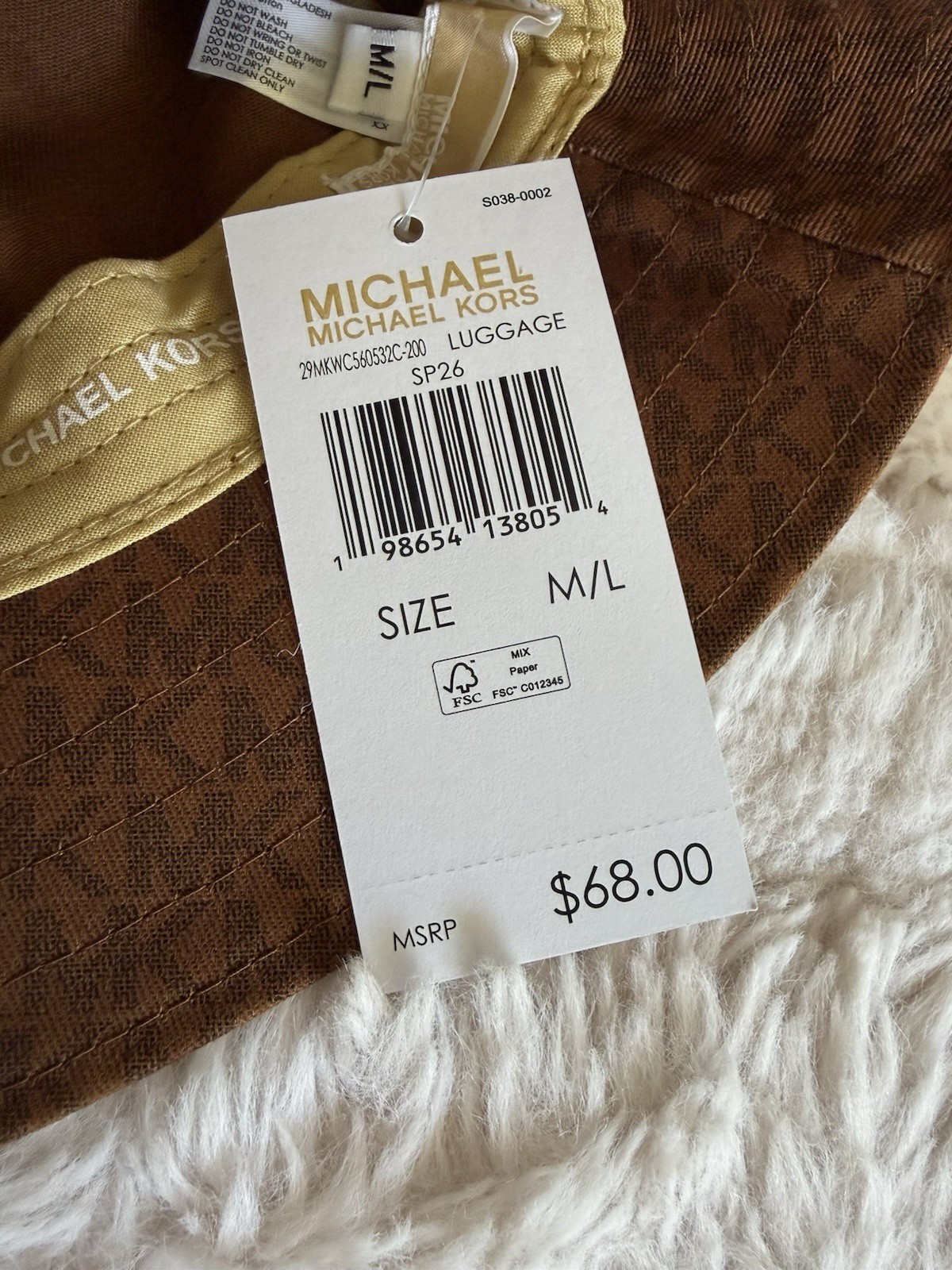 Michael Kors Logo Bucket Hat NWT