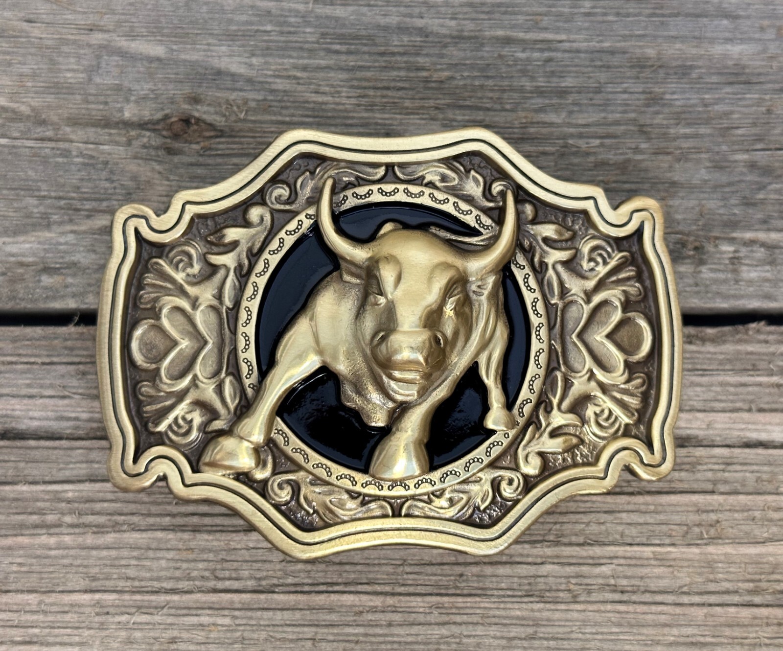 Belt Buckle for Men Western Rodeo Cowboy Solid Brass For Belt 1.5″ (Buckle Only)