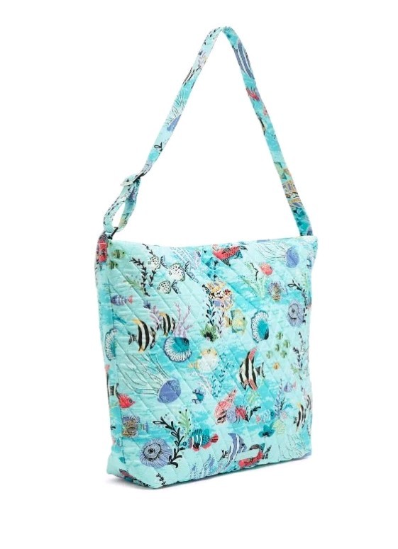 NEW Vera Bradley Beach Coastal Antilles Treasure Hobo Shoulder Bag Purse NWT