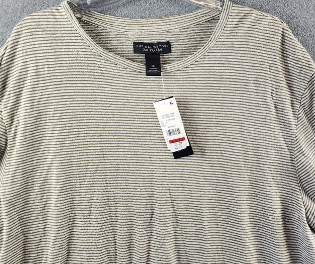 The Men’s Store at Bloomingdale’s Linen T-Shirt Men’s XL Mermaid Striped