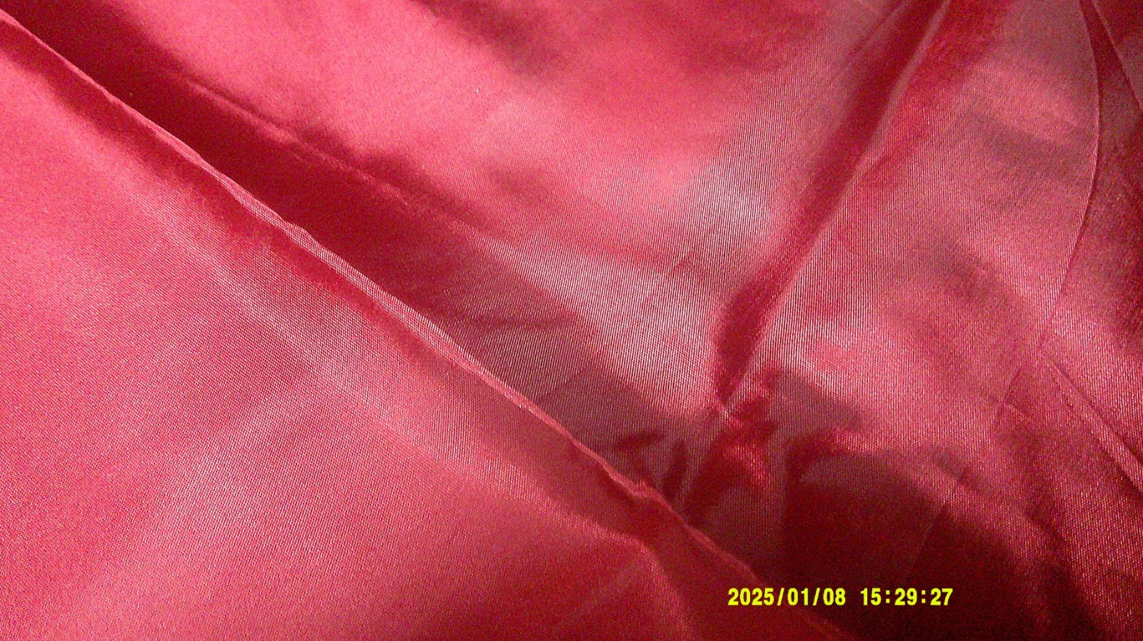 Vintage Faux Red Satin Polyester Fabric Lining (Soft and Shiny) 94.25″ x 44″