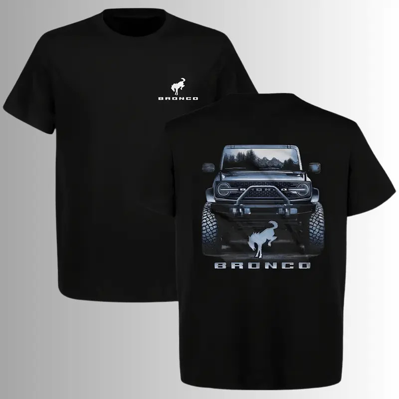 Ford Bronco Off Road 4×4 Bucking Horse Adventure Graphic T-Shirt Tee