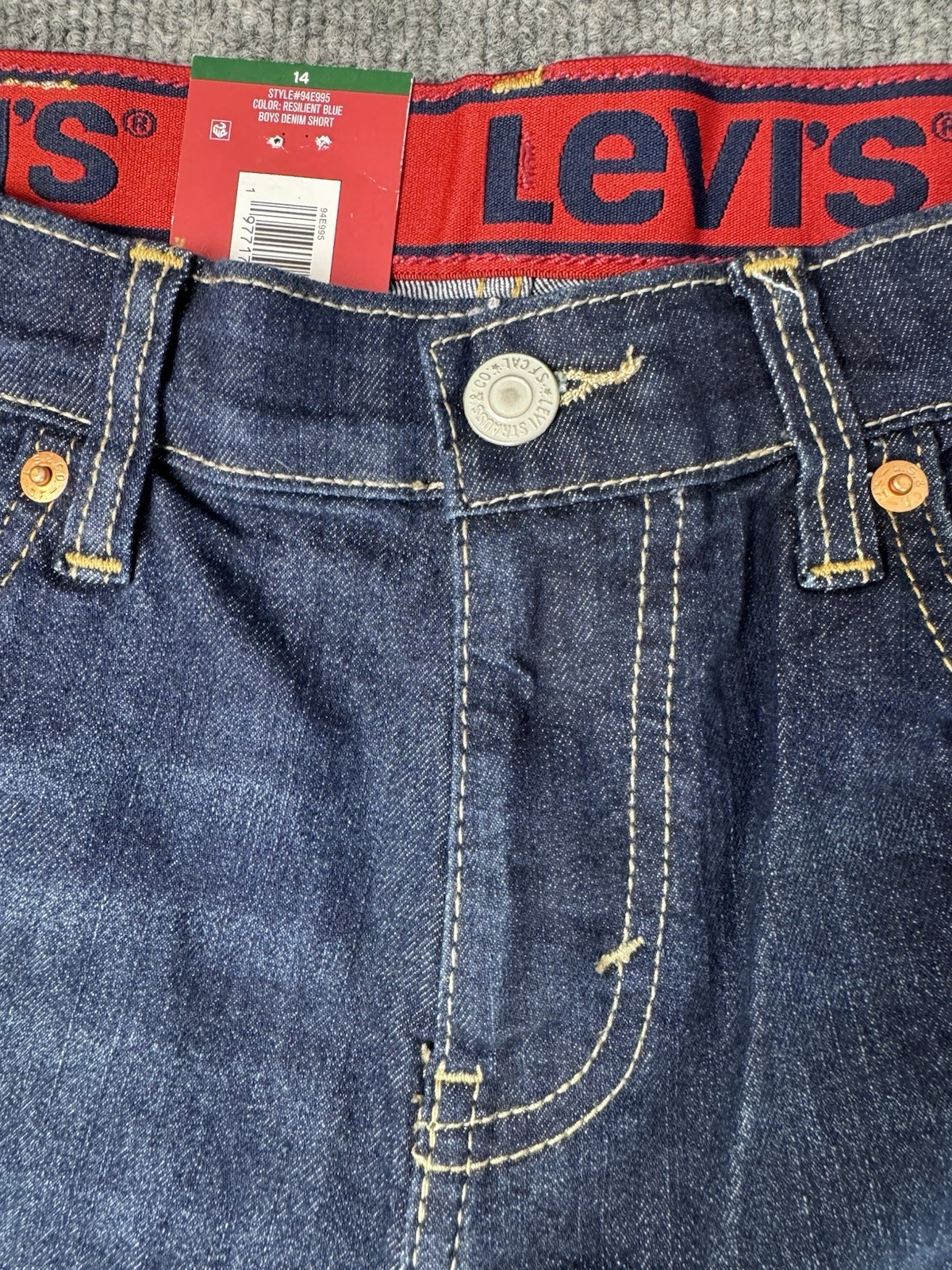 Levi’s 511 14 Regular Boys Denim Shorts Comfort Stretch Waist NWT