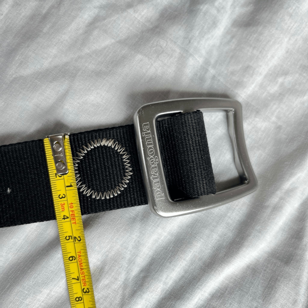 Patagonia Tech Web Belt Gorpcore Hiking Camping Black OSFA