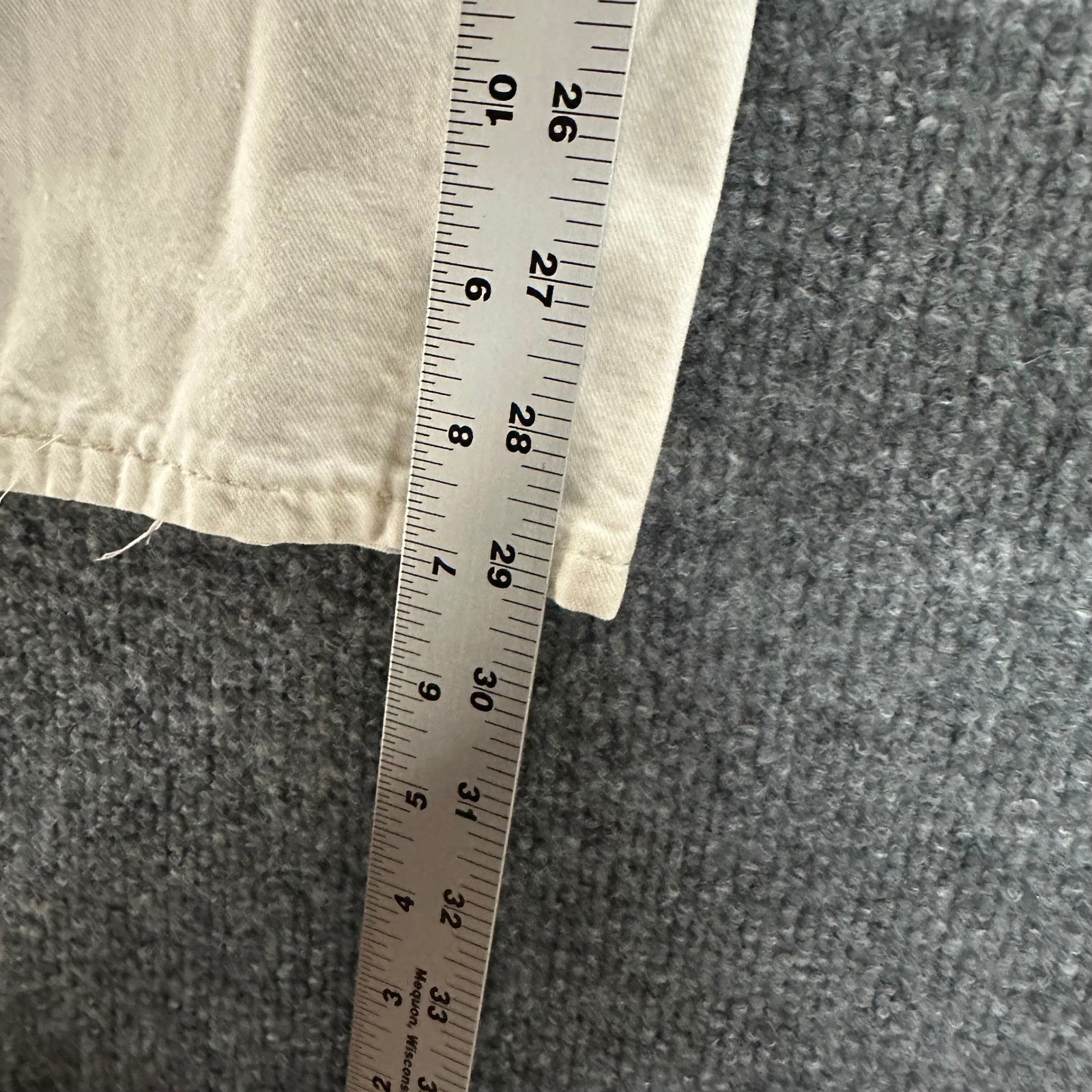 Dickies Carpenter Pants Mens Size 30×30 Off White Distressed Utility Workwear