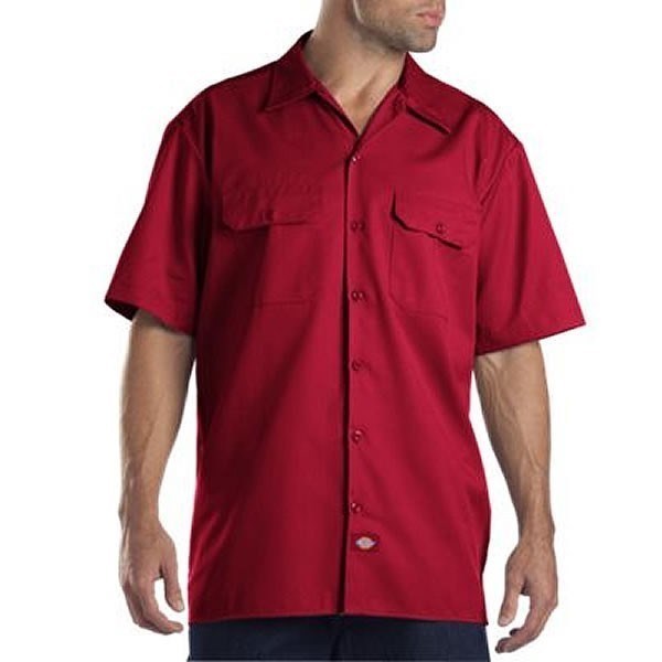 Dickies Men’s Size S-2XL 3XL 4XL 5XL Short Sleeve Work Shirt Shop Mechanics 1574