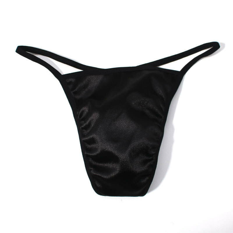 Men Sexy Silky Satin Bikini Briefs Panties Thong T-back Pouch G-string Underwear