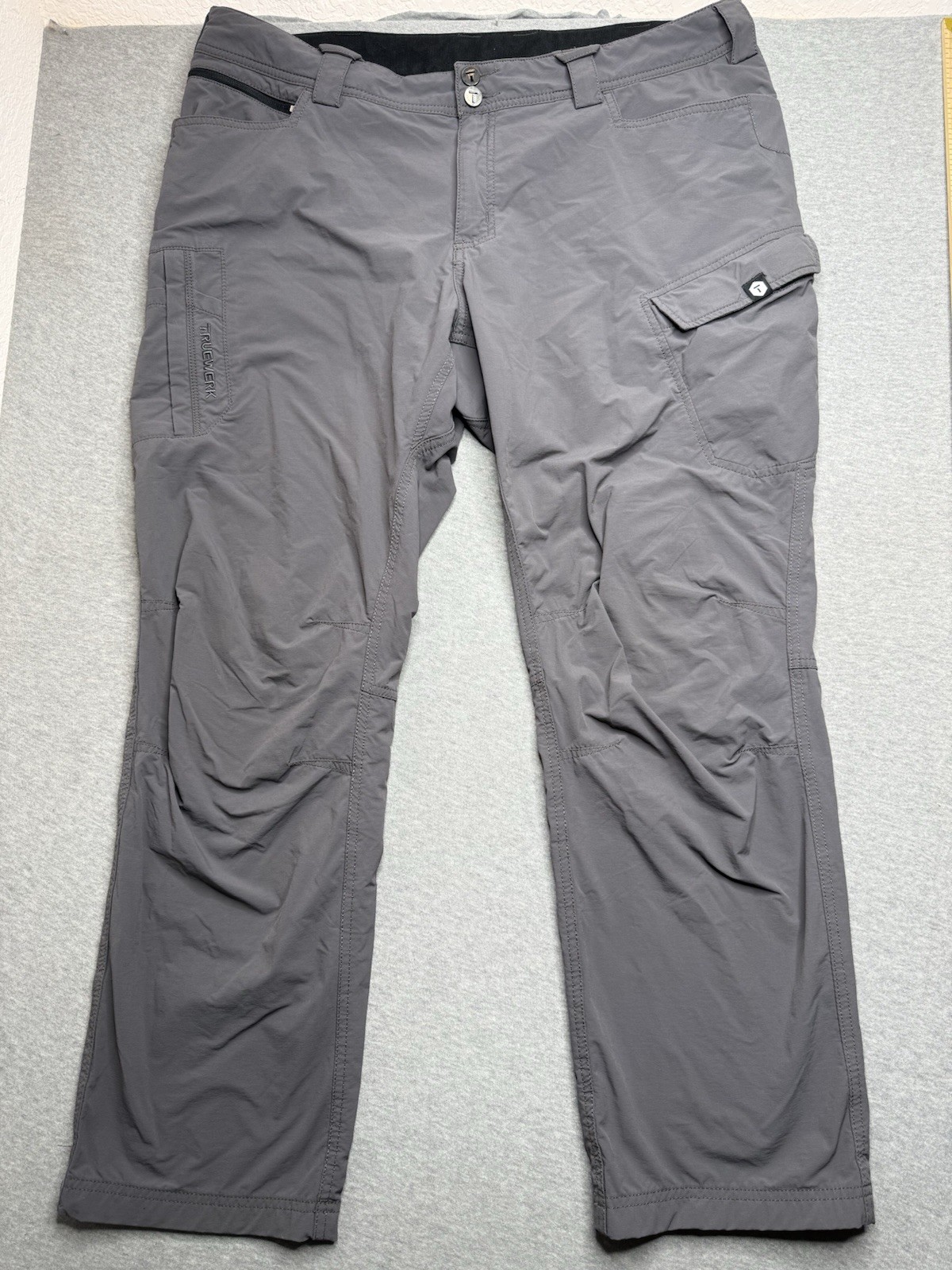 Truewerk T1 Werkpants Mens 38×30 Grey Technical Work Cargo Pants