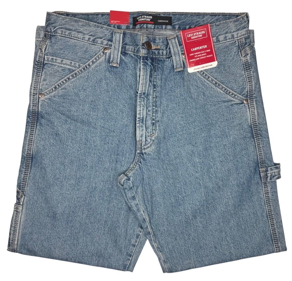 Signature By Levi Strauss & Co. #11588 NEW Men’s 100% Cotton Carpenter Jeans