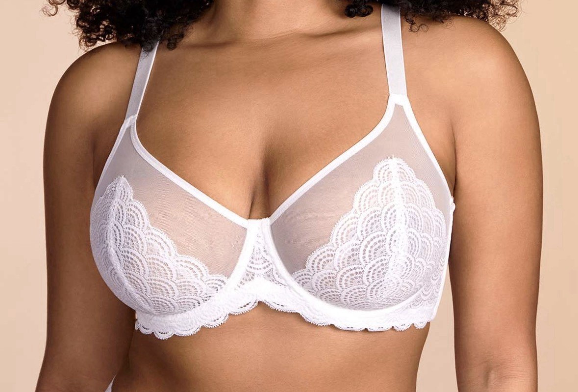 Mermaid Scales Lace Underwire Bra- HSIA 34DD-42DDD