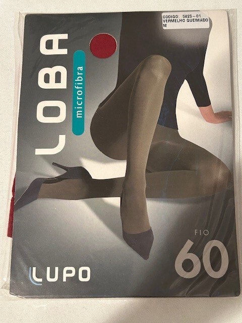 Lupo Loba Womens Microfiber Opaque Tights M 60 Denier Brown Red Green 5825-01