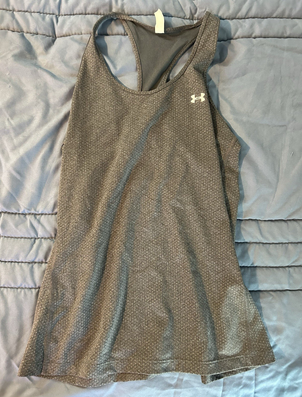 Under Armour Women’s Gray Bodysuit Size S Moderate Compression Stretch Logo