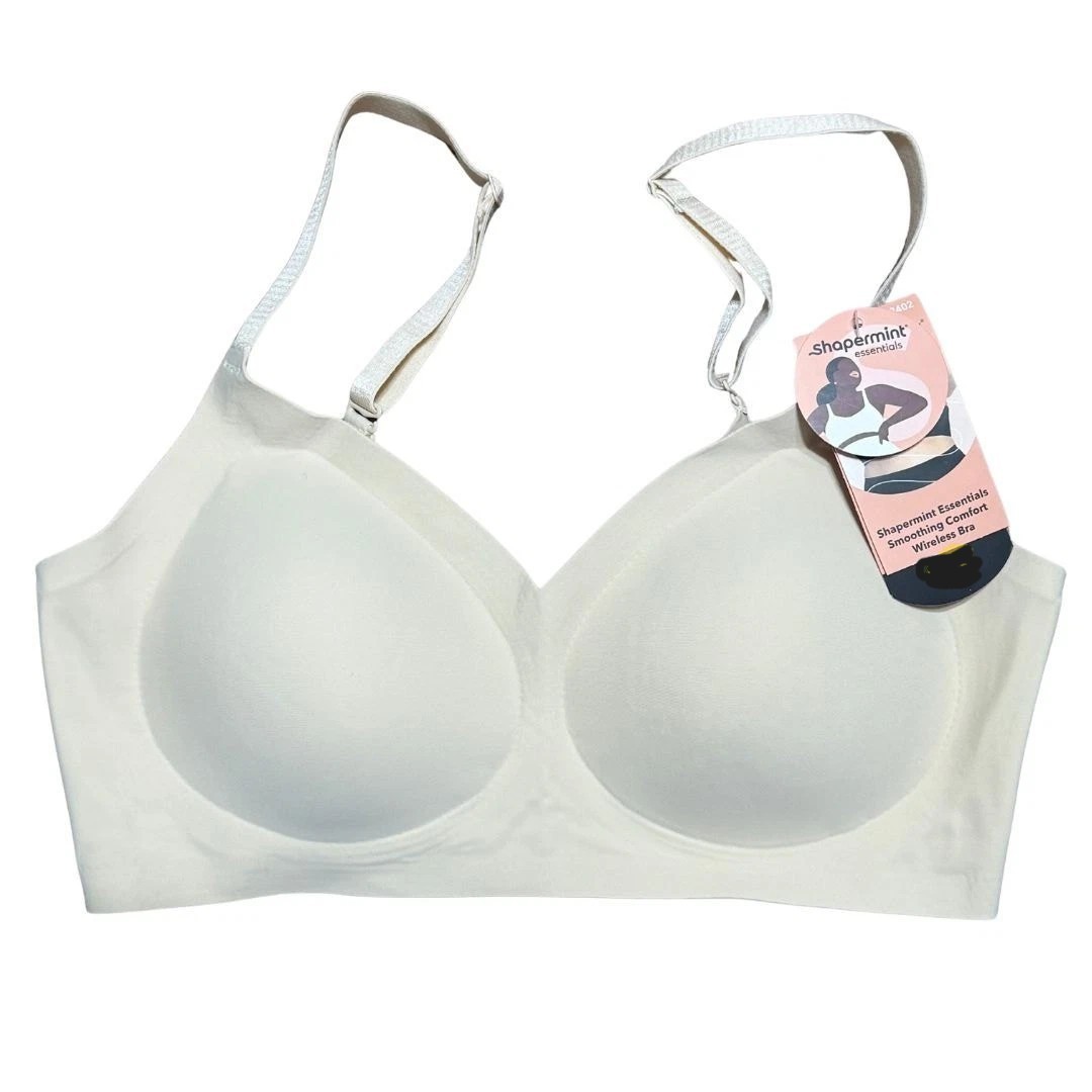 Shapermint Essentials Everyday Comfort Straps Wireless Shaping Bra, L, M, 3XL,