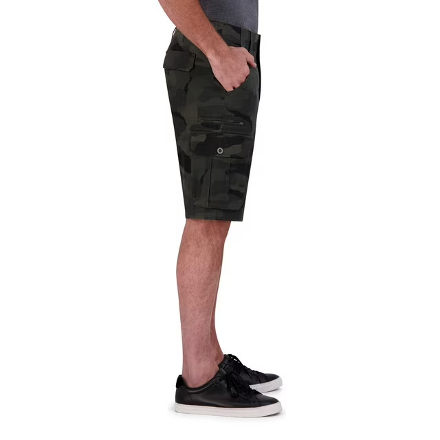 Iron Co Men’s Stretch Multi Pocket Cargo Short Size 38 Jungle Camo