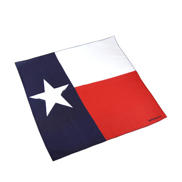 22″x22″ Texas Flag Cotton Bandana Bandanna (Premium Fade Resistant)