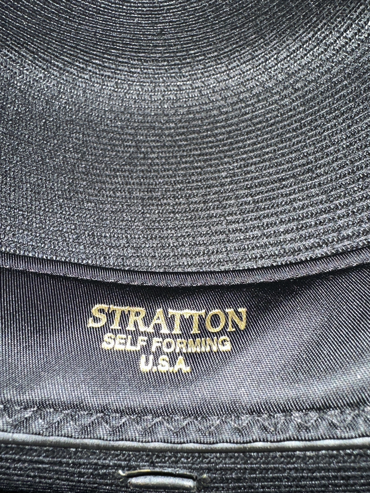 NEW Stratton Sheriff Style Straw Hat 42DB Double Brim Oval BLACK *Multiple Sizes