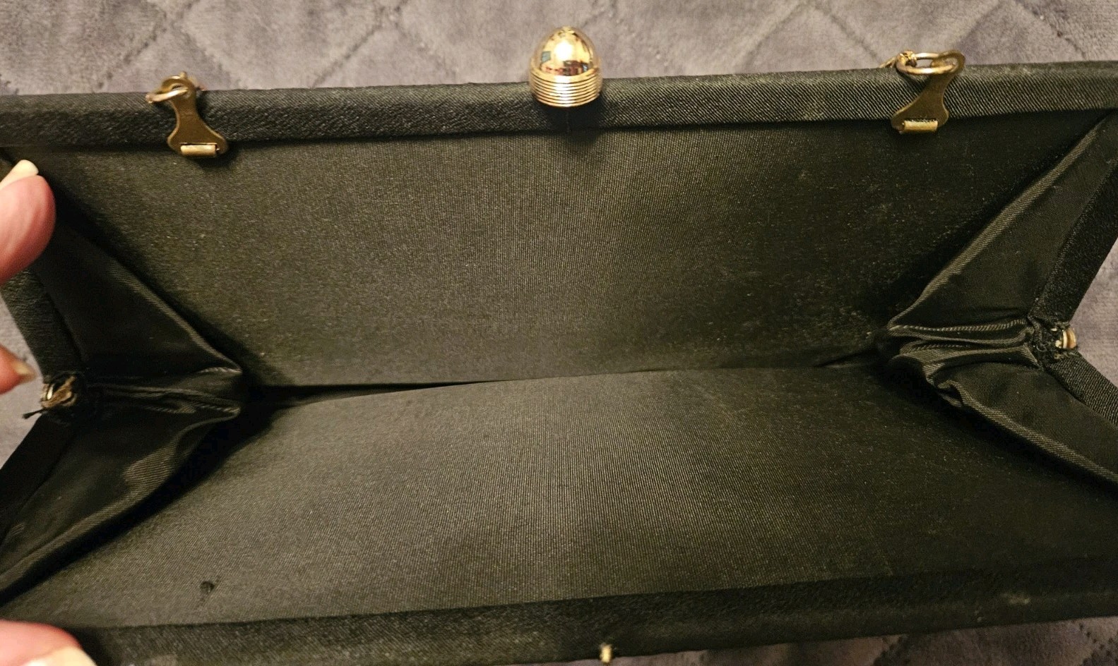 Vintage Black Evening Purses Set of 2 (Buyer takes both)