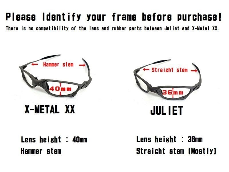 LINEGEAR Complete Replacement Rubber Set for Oakley Juliet – Black [JU-CRS-BK]