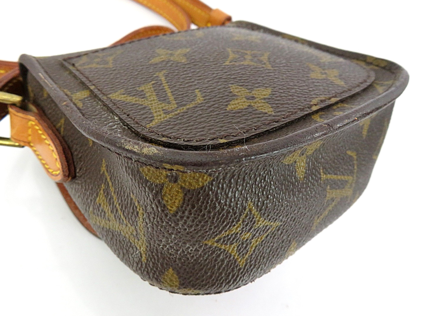 Auth LOUIS VUITTON Saint Cloud Mini Monogram Shoulder Bag Purse #64161