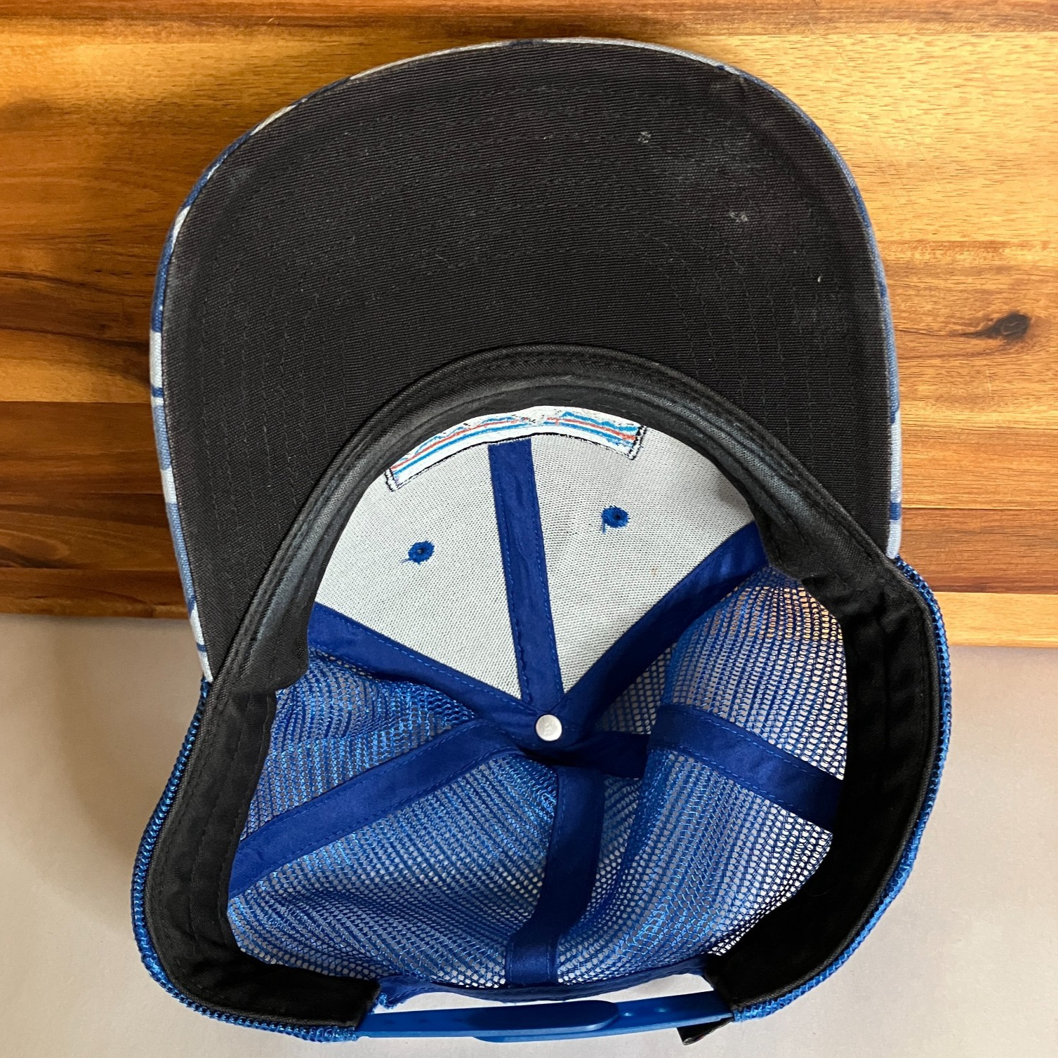 Patagonia Trucker Hat Blue Camo Mesh Snapback Cap One Size Big Camo P-6 LoPro