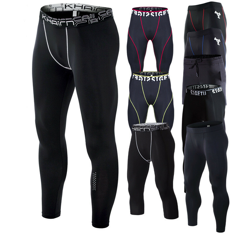 Big Size Men’s Compression Running Pants Sportswear Fitness Gym Trousers S-7XL