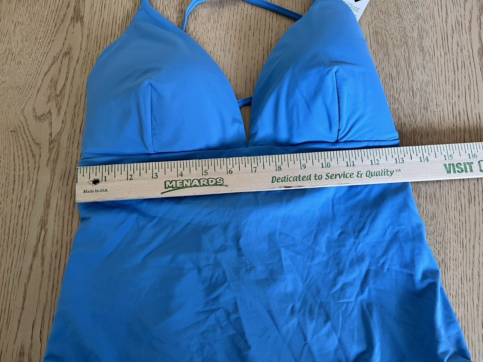 Calia swimsuit Womens size 14 One Piece scrappy back tranquil blue New!