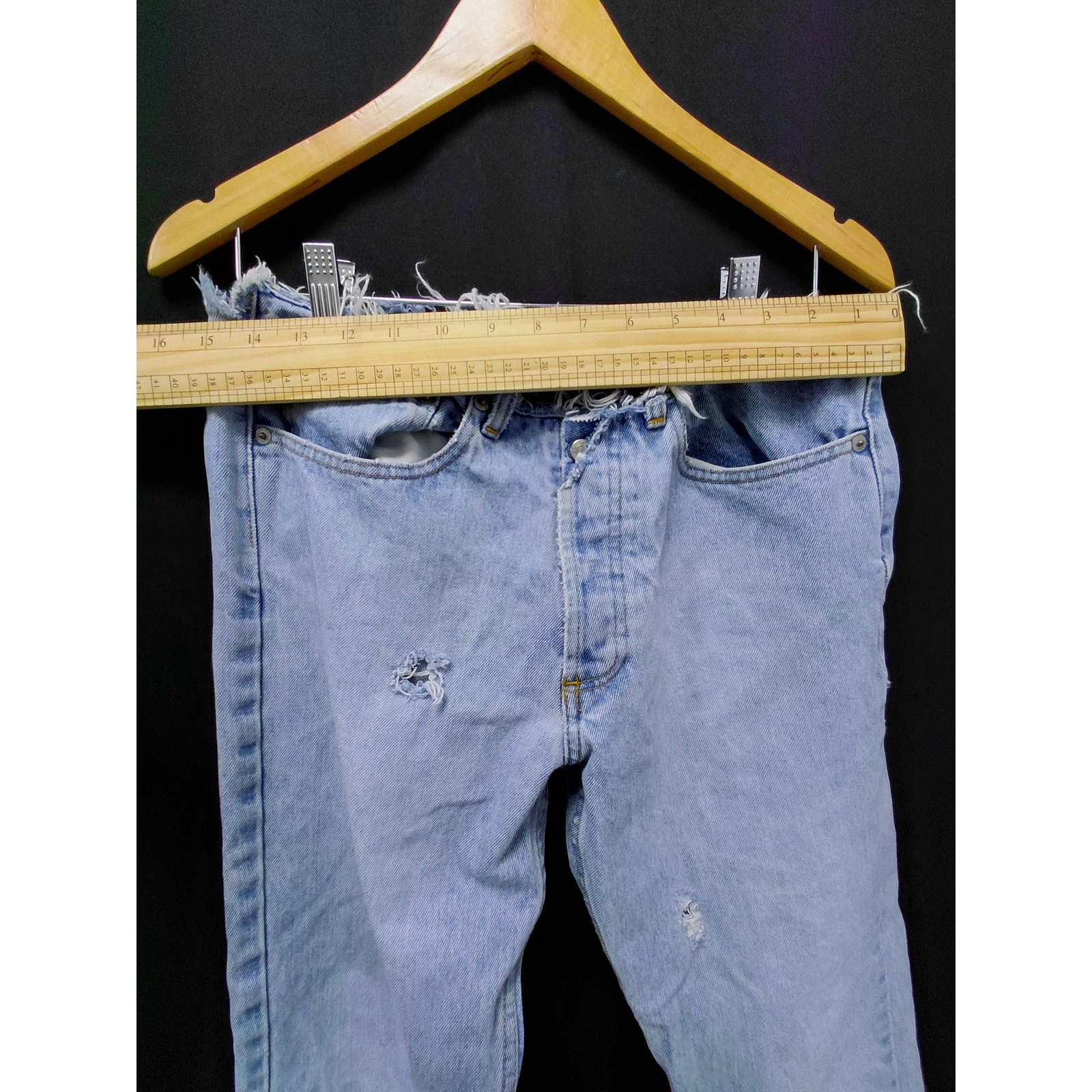 Polo Ralph Lauren Distressed Denim Jeans Light Wash Mid (10-12 in) Size 10X31