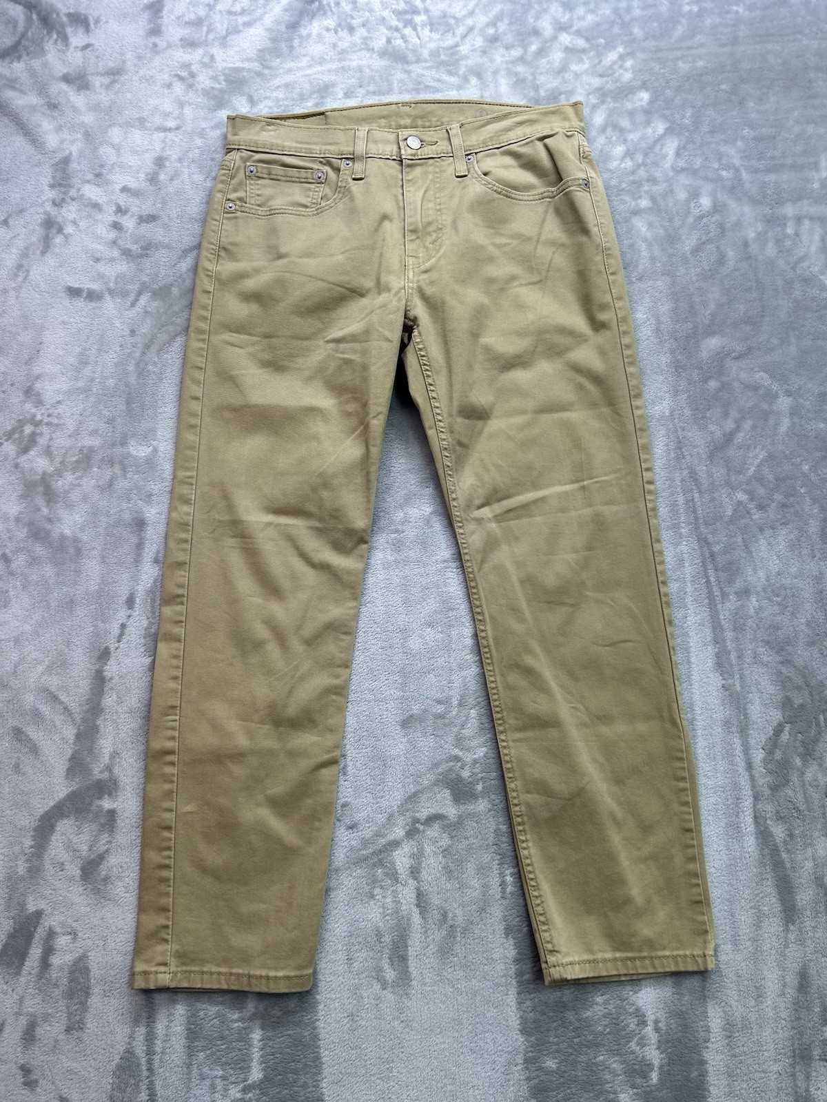 Levis 502 Jeans Mens 31×30 (Fits 32×29) Beige All Seasons Tech Tapered Stretch